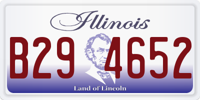IL license plate B294652