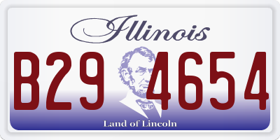 IL license plate B294654