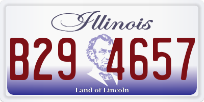 IL license plate B294657