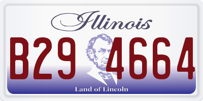 IL license plate B294664
