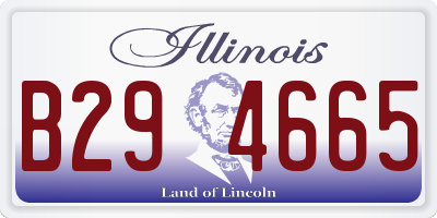IL license plate B294665