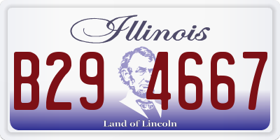 IL license plate B294667