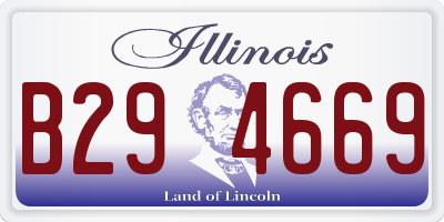 IL license plate B294669
