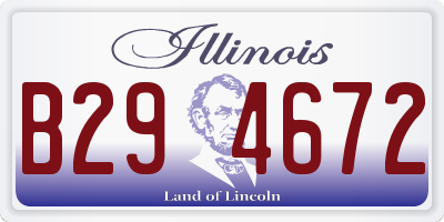 IL license plate B294672