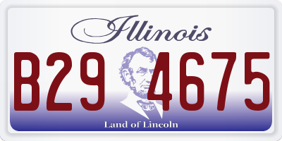 IL license plate B294675