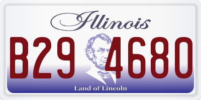IL license plate B294680