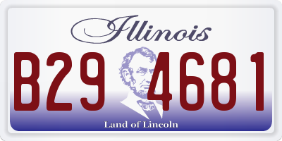 IL license plate B294681