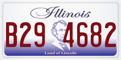 IL license plate B294682