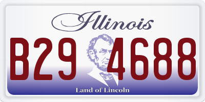 IL license plate B294688