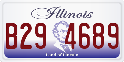 IL license plate B294689