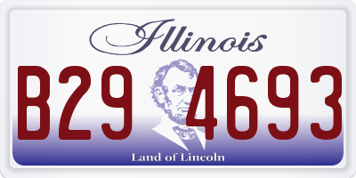 IL license plate B294693