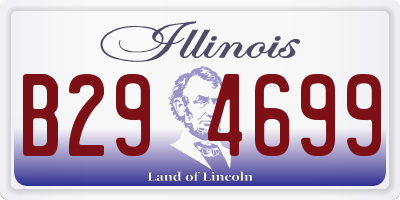 IL license plate B294699