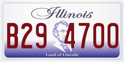 IL license plate B294700