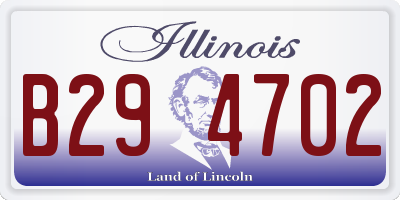 IL license plate B294702