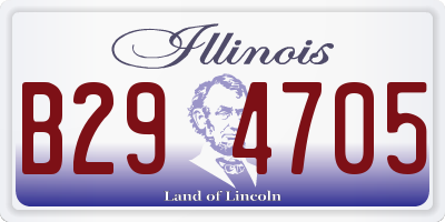 IL license plate B294705