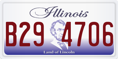 IL license plate B294706