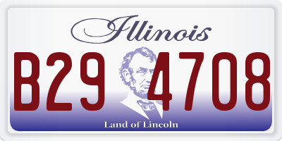 IL license plate B294708