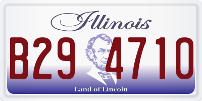 IL license plate B294710