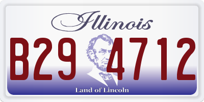 IL license plate B294712