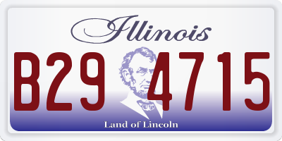 IL license plate B294715