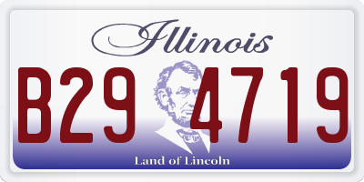 IL license plate B294719