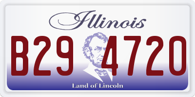 IL license plate B294720