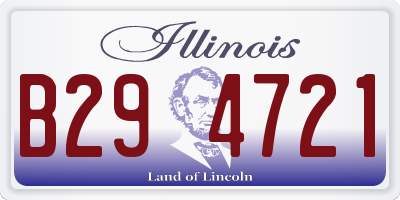 IL license plate B294721