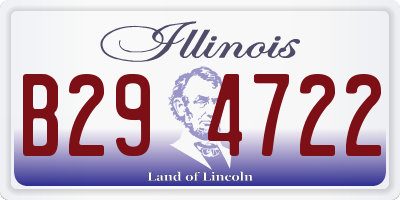 IL license plate B294722