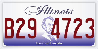 IL license plate B294723