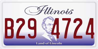IL license plate B294724