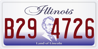 IL license plate B294726