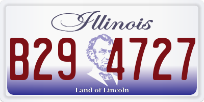 IL license plate B294727