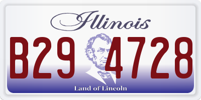 IL license plate B294728