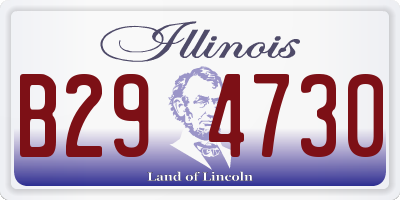 IL license plate B294730