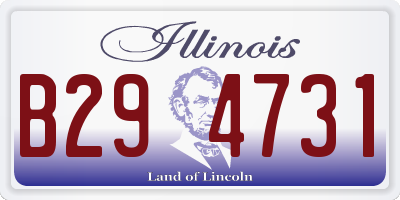 IL license plate B294731