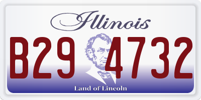 IL license plate B294732