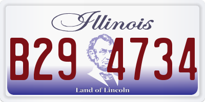 IL license plate B294734