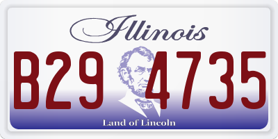 IL license plate B294735