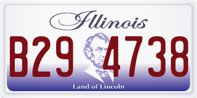 IL license plate B294738