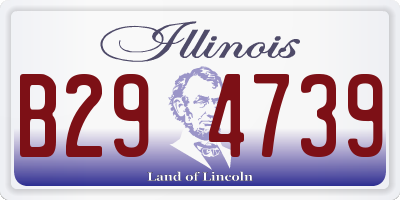 IL license plate B294739