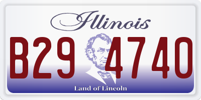 IL license plate B294740