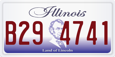 IL license plate B294741