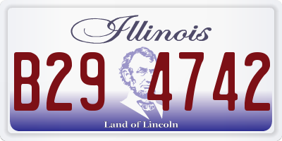 IL license plate B294742