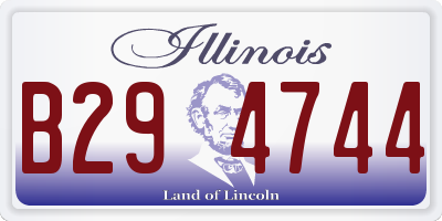 IL license plate B294744