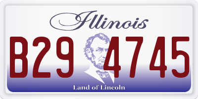 IL license plate B294745