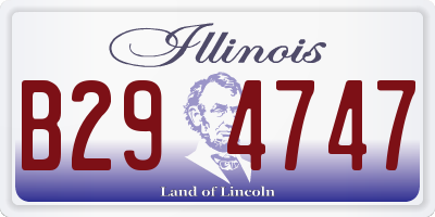 IL license plate B294747