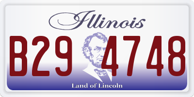 IL license plate B294748
