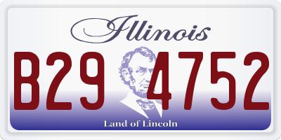 IL license plate B294752