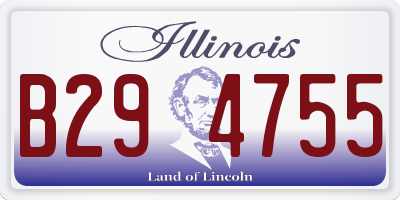 IL license plate B294755