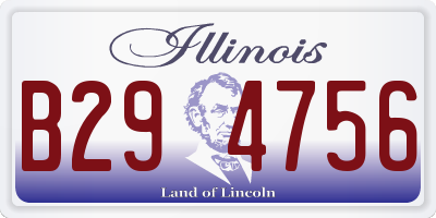 IL license plate B294756
